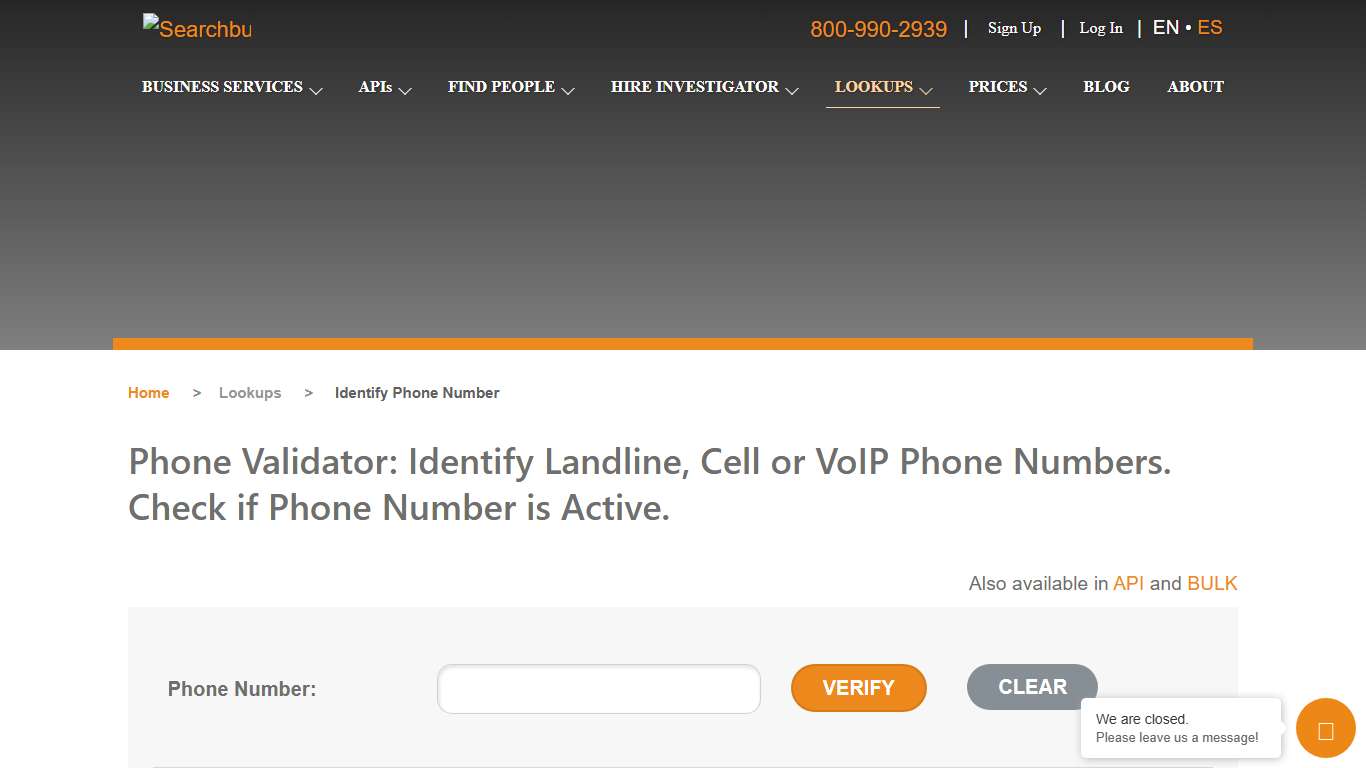 Phone Validator | Identify Phone Numbers | Landline or Cell