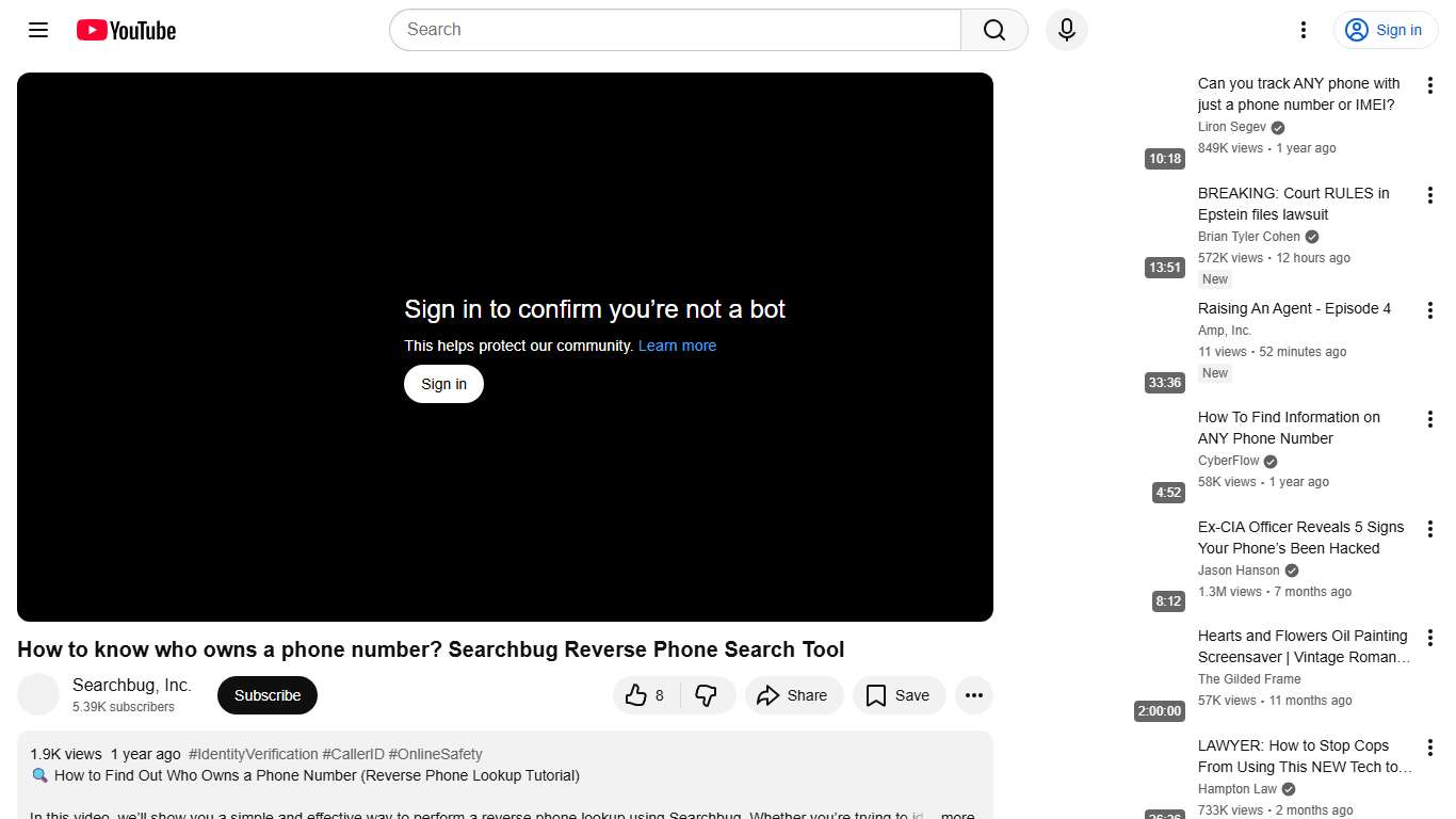 How to know who owns a phone number? Searchbug Reverse Phone Search Tool - YouTube